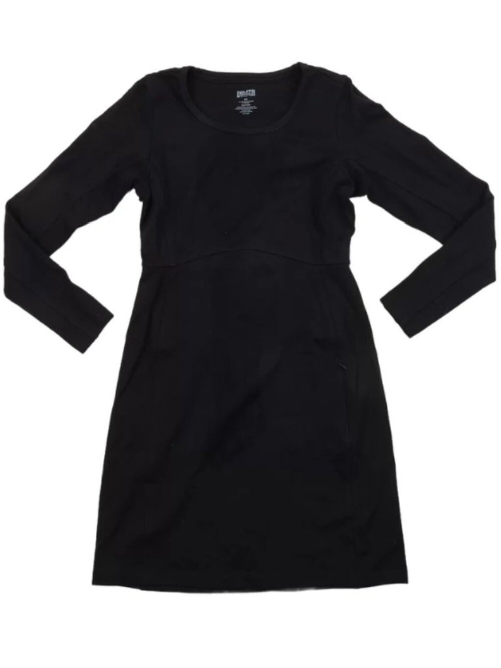 Duluth Trading Co. NWT Women's Black Long Sleeve Knit Dress, Size XLarge